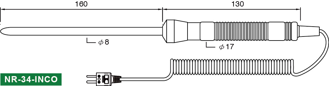 NR-34-INCO Immersion/Penetration K-type thermocouple